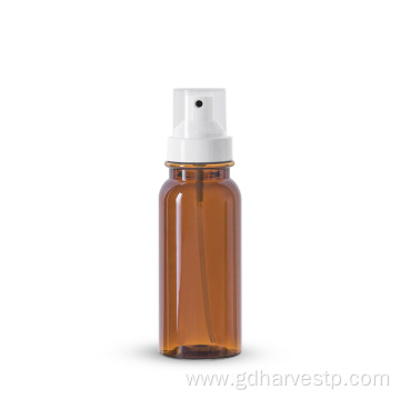 Amber Cosmetic Packing Plastic Sprayer Bottle With Pump